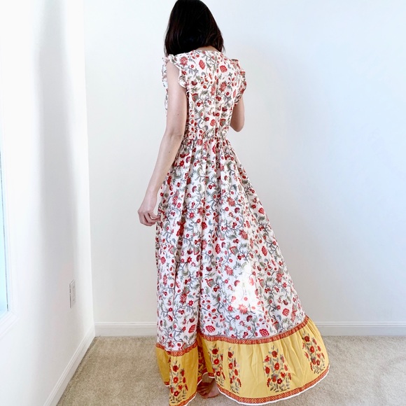 SHIPPING 4.99 -GOLDEN DREAMS Cascade Maxi dress - Picture 5 of 6